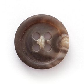 Recycled 4-Hole Button  – black/light brown, 