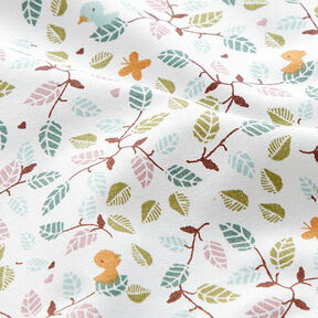Cretonne Little Twigs – white, 