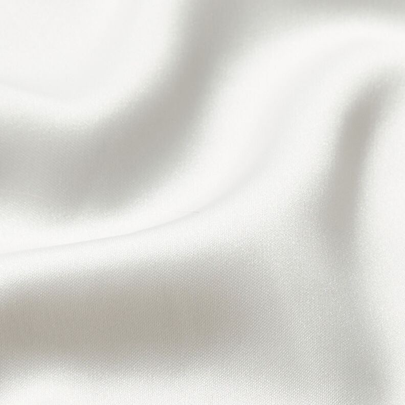 Plain polyester satin – white,  image number 2