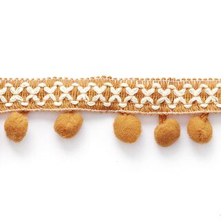 Cross Pompom Trim [ 15 mm ] – terracotta, 