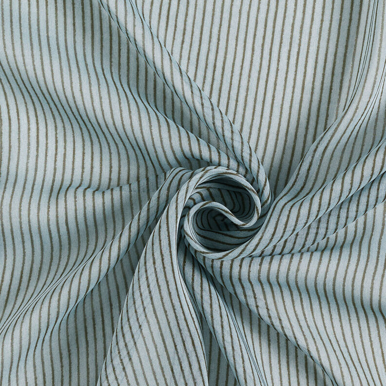 Narrow stripes silk chiffon – light blue/dark grey,  image number 4