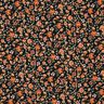 GOTS Cotton Jersey Autumn Flowers Digital Print – black/peach orange,  thumbnail number 1