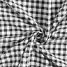 Large gingham check seersucker – white/black,  thumbnail number 3