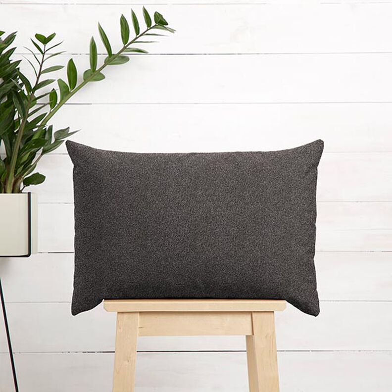 Soft Mottled Upholstery Fabric – dark grey,  image number 7