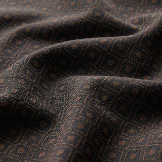Diamonds Stretch Jacquard – black/brown, 