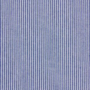 Blouse Fabric Cotton Blend Stripes – navy blue/white, 