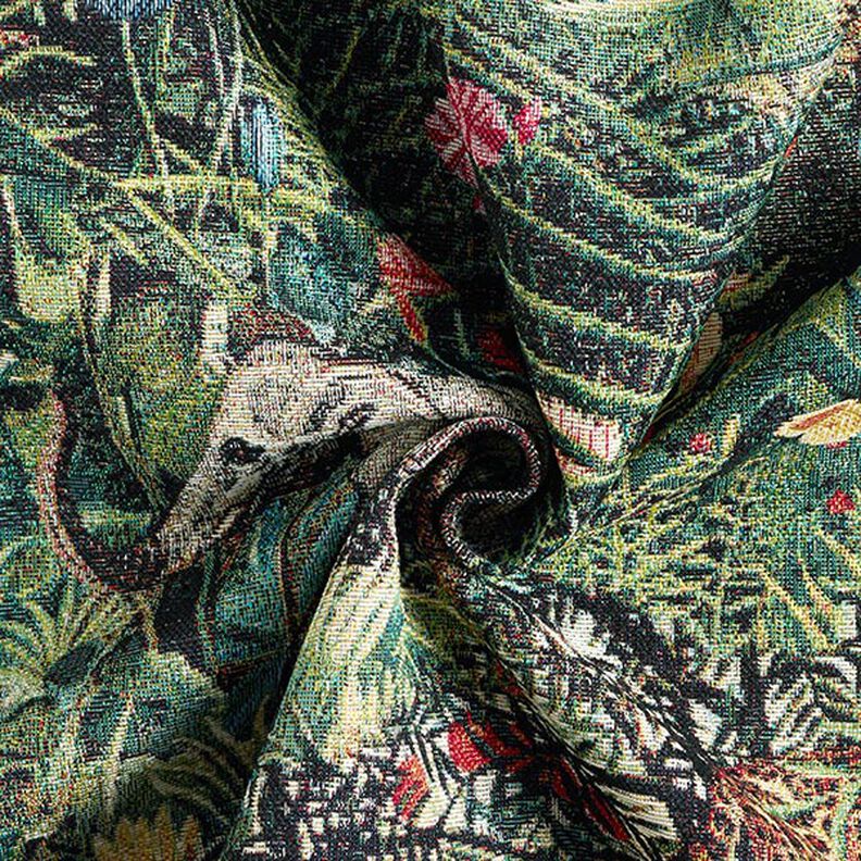 Decor Fabric Tapestry Fabric jungle – black/dark green,  image number 3