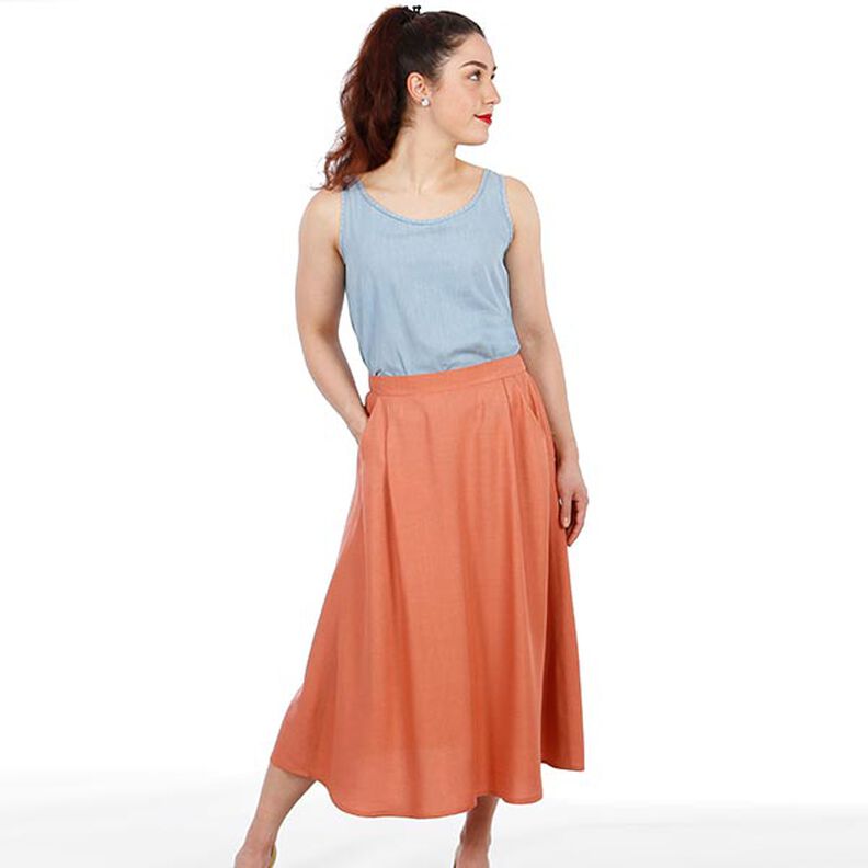 FRAU CARRY - wide skirt with elastic waistband in the back, Studio Schnittreif  | XS -  XXL,  image number 5