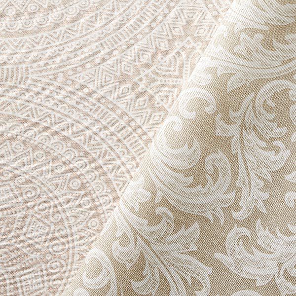 Decor Fabric Canvas Mandala – natural/white,  image number 5