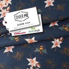 SHIELD CoverMe HEIQ Viroblock Glow Lily – navy blue | Albstoffe, 