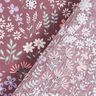 Coated Cotton colourful floral meadow – dark dusky pink/white,  thumbnail number 5