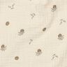 GOTS Double Gauze/Muslin romantic little flowers  | Poppy Fabrics – light beige/cinnamon,  thumbnail number 2
