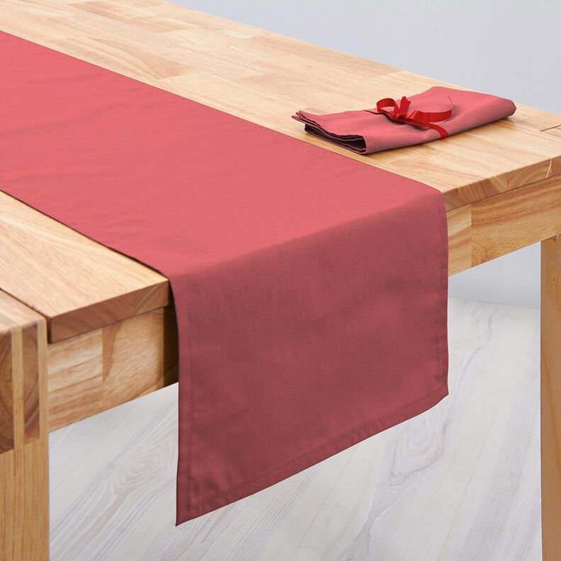 Linen fabric Ramie mix medium – pale berry, image number 9