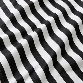 Outdoor Deckchair fabric Longitudinal stripes 44 cm – black, 