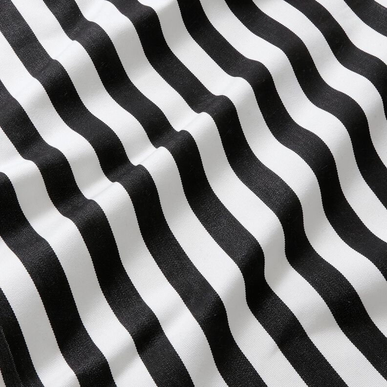 Outdoor Deckchair fabric Longitudinal stripes 44 cm – black,  image number 2