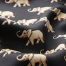 Elephants blouse fabric – black,  thumbnail number 2