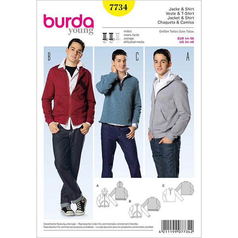 Jacket / Shirt, Burda 7734,  image number 1