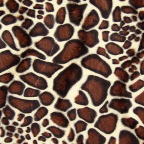 Imitation Fur Giraffe – brown, 
