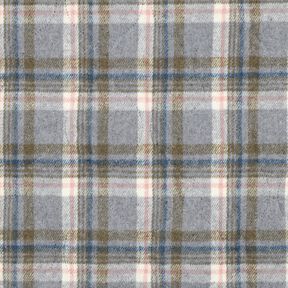 Quilted Fabric Flannel checked | Poppy Fabrics – grey, 