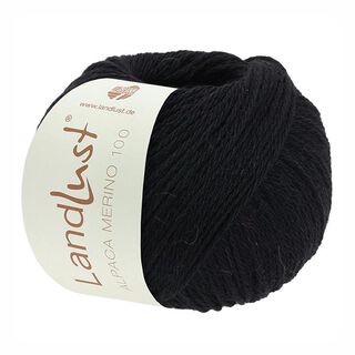 LANDLUST Alpaca Merino 100, 50g | Lana Grossa – black, 