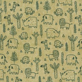 terry cloth jersey in the jungle – greige, 