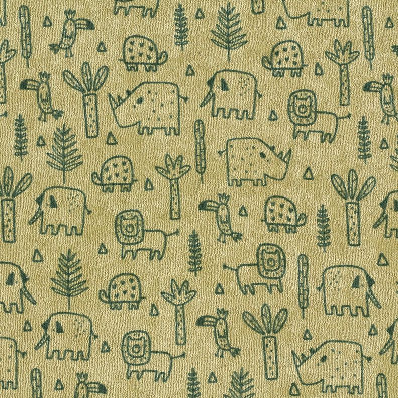 terry cloth jersey in the jungle – greige,  image number 1