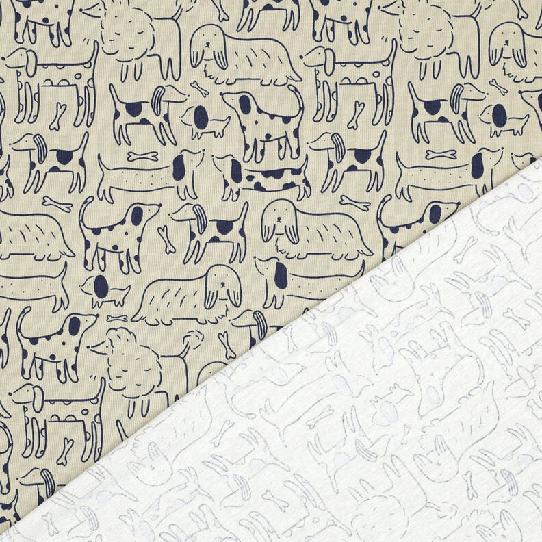 Cotton Jersey Dogs | by Poppy – anemone/navy blue,  image number 4