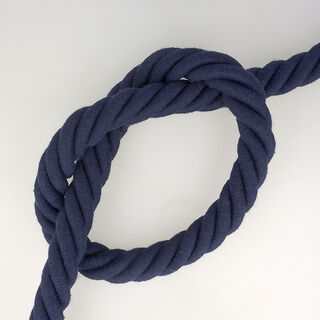 Cotton cord  – navy blue, 