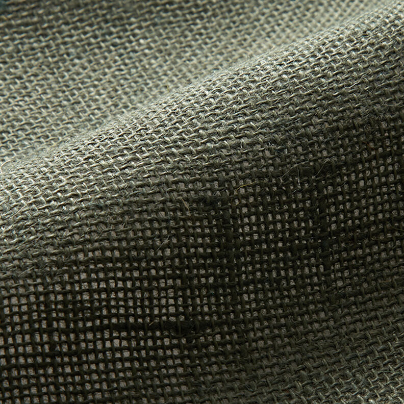 Decor Fabric Jute Plain 150 cm – dark pine,  image number 3