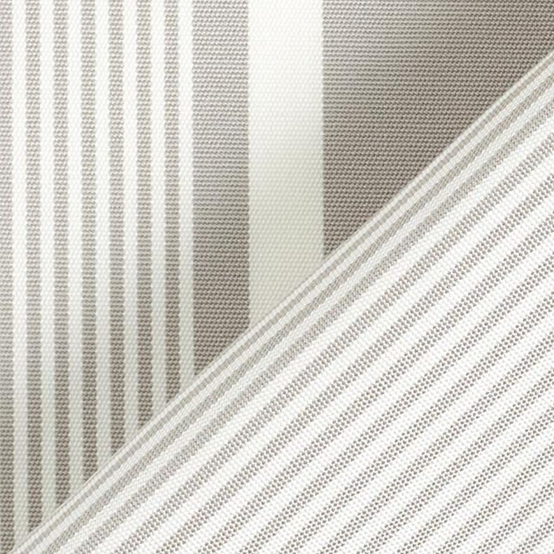 Outdoor Fabric Canvas stripe mix – light grey/white,  image number 5