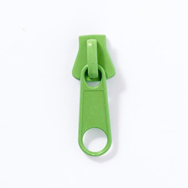 Metal Zip Pull (teeth width 8) - green,  image number 1