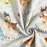 Alpine Fleece romantic deer – silver grey/natural,  thumbnail number 3