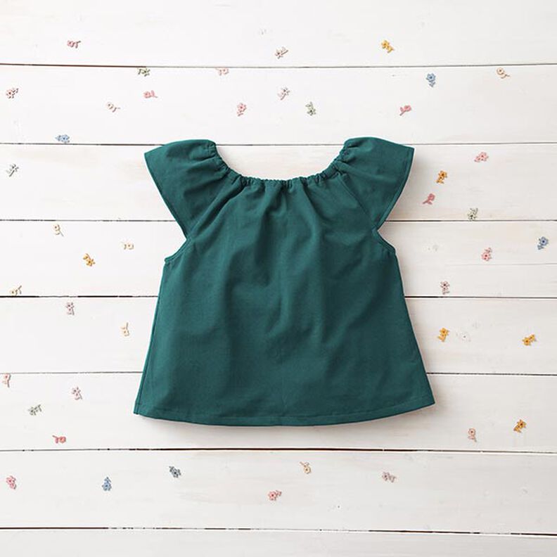 Medium Cotton Jersey Plain – dark green,  image number 7