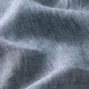 Mottled pure linen – denim blue, 