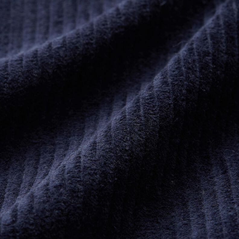 Stretchy wide corduroy – navy blue,  image number 2