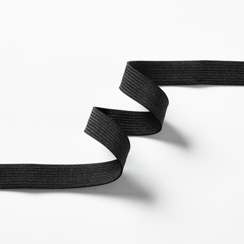 Smooth elastic tape [3 m | 15 mm] – black,  image number 2