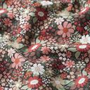 Sea of flowers organic cotton poplin – black, 
