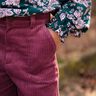 Chunky Corduroy pre-washed Plain – berry,  thumbnail number 4