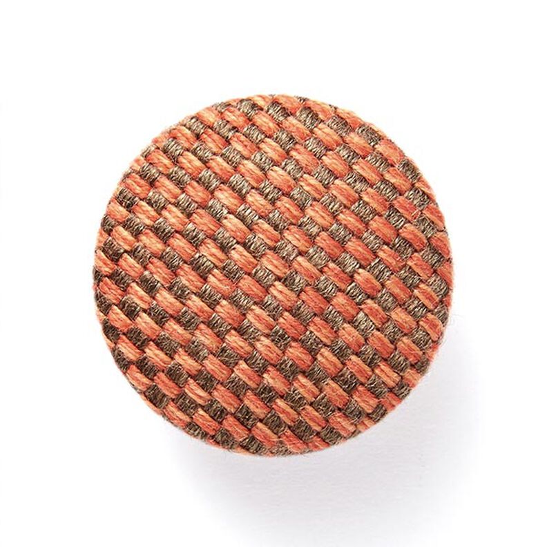 Covered Button - Outdoor Decor Fabric Agora Bruma - terracotta,  image number 1