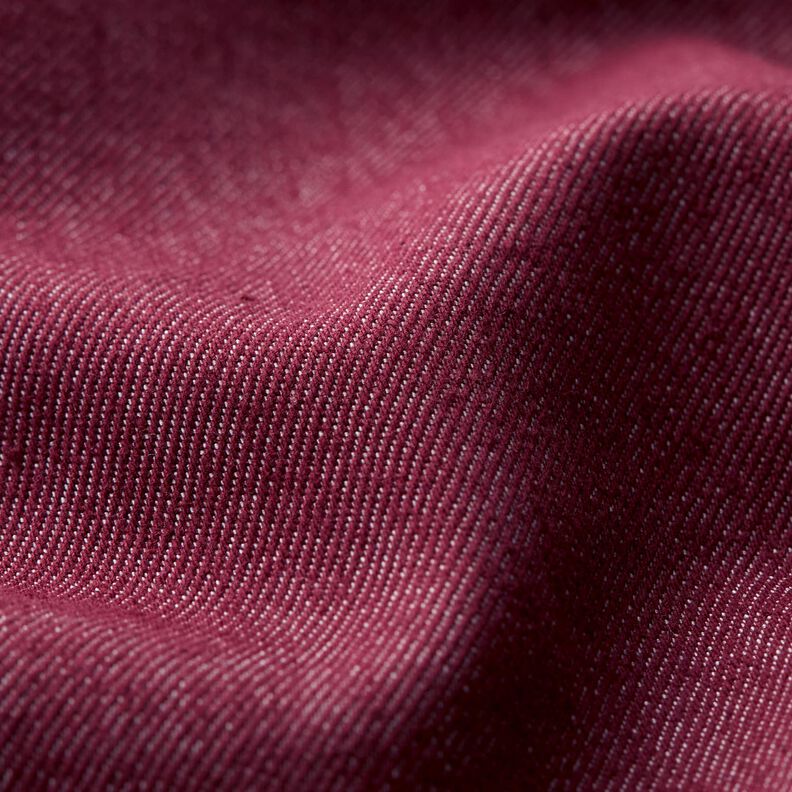 Stretch denim cotton blend medium – burgundy,  image number 2