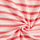 Horizontal stripe ribbed knit – light pink/lobster,  thumbnail number 3