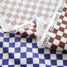 GOTS Cotton Poplin chessboard pattern gradient | TCC x LOOKS by Wolfgang Joop – indigo/burgundy,  thumbnail number 4