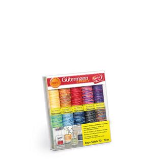 Deco Stitch sewing thread set 70 [10 bobbins each 70m] | Gütermann, 
