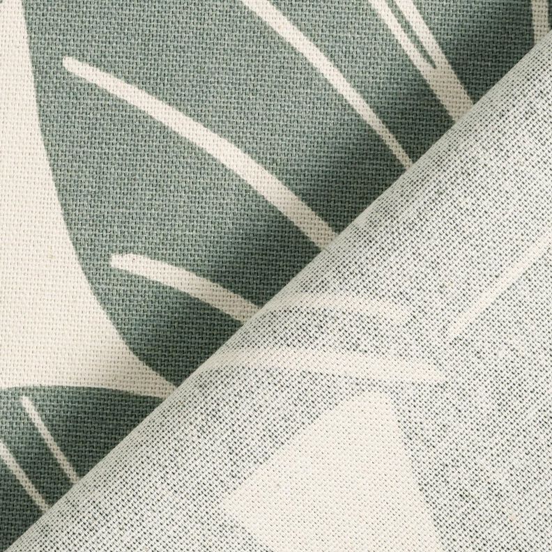 Decor Fabric Panama elegant leaves – reed/natural, image number 4