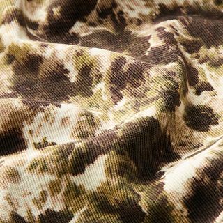 Fine corduroy, blurred flowers – offwhite, 