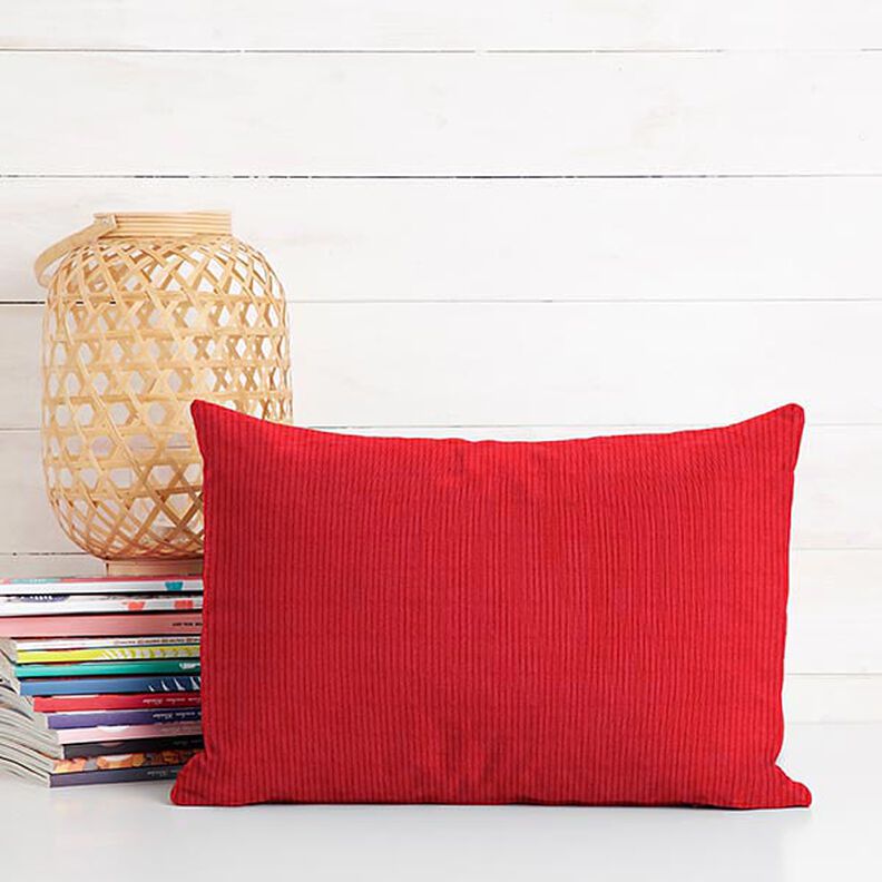 Chunky Corduroy pre-washed Plain – signal red,  image number 5