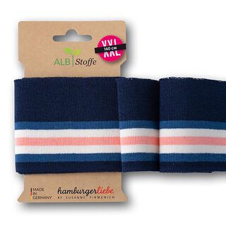 GOTS Organic Knit Ribbing CUFF ME COLLEGE [140 cm | 7,5 cm] | Albstoffe | Hamburger Liebe, 
