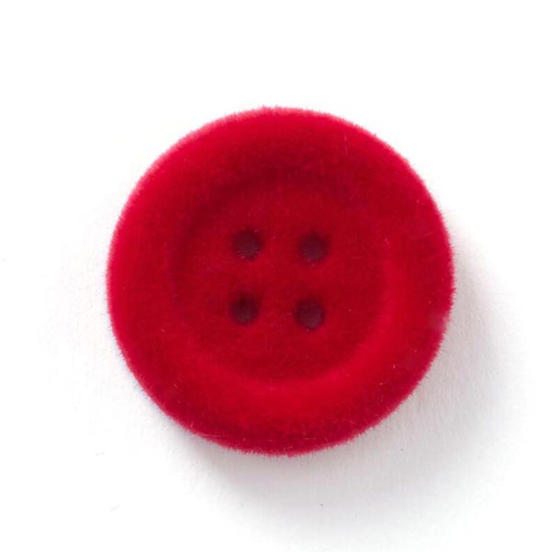 Velvet 4-Hole Button – chili,  image number 1