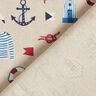 Decor Fabric Half Panama maritime classics – natural/navy blue,  thumbnail number 4