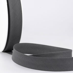 Bias binding Polycotton [20 mm] – dark grey, 